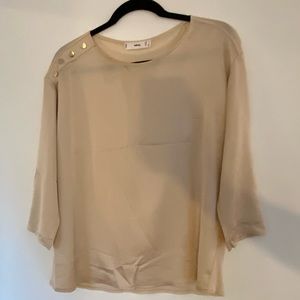 Mango satin 3/4 sleeve